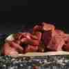 diced beef