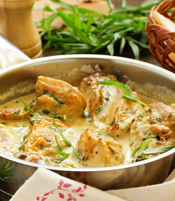 How to Cook Corn-Fed Chicken Supreme with Tarragon Cream Sauce