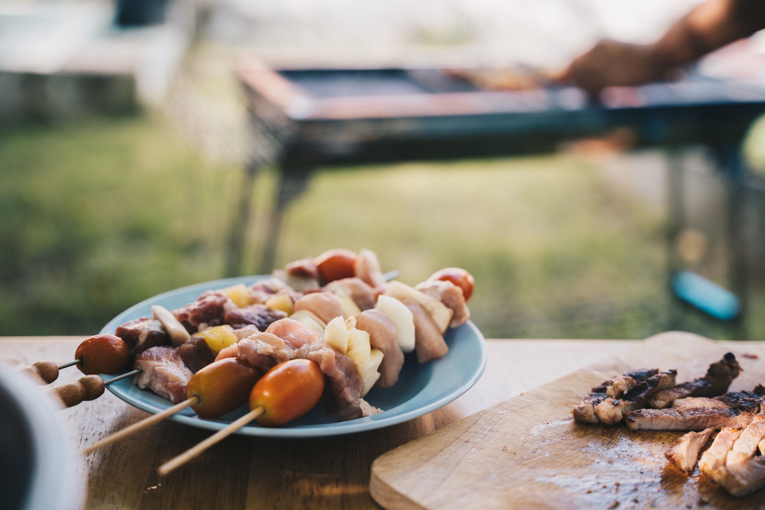 Smoked Sausage & Grilled Peach Skewers: Savour Summer, The Butcher Approved Way 